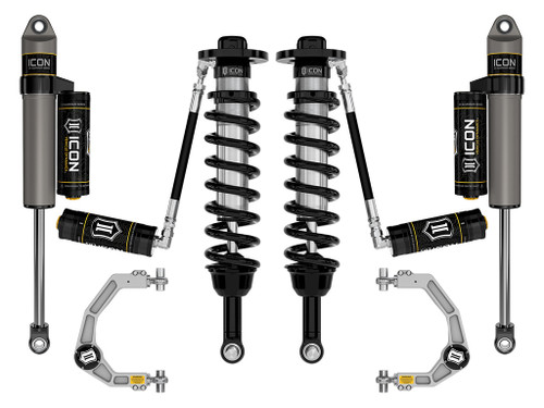 2021-2023 Ford F-150 4WD 2.75-3.5" Lift Stage 3 Suspension System Billet UCA - ICON K93133